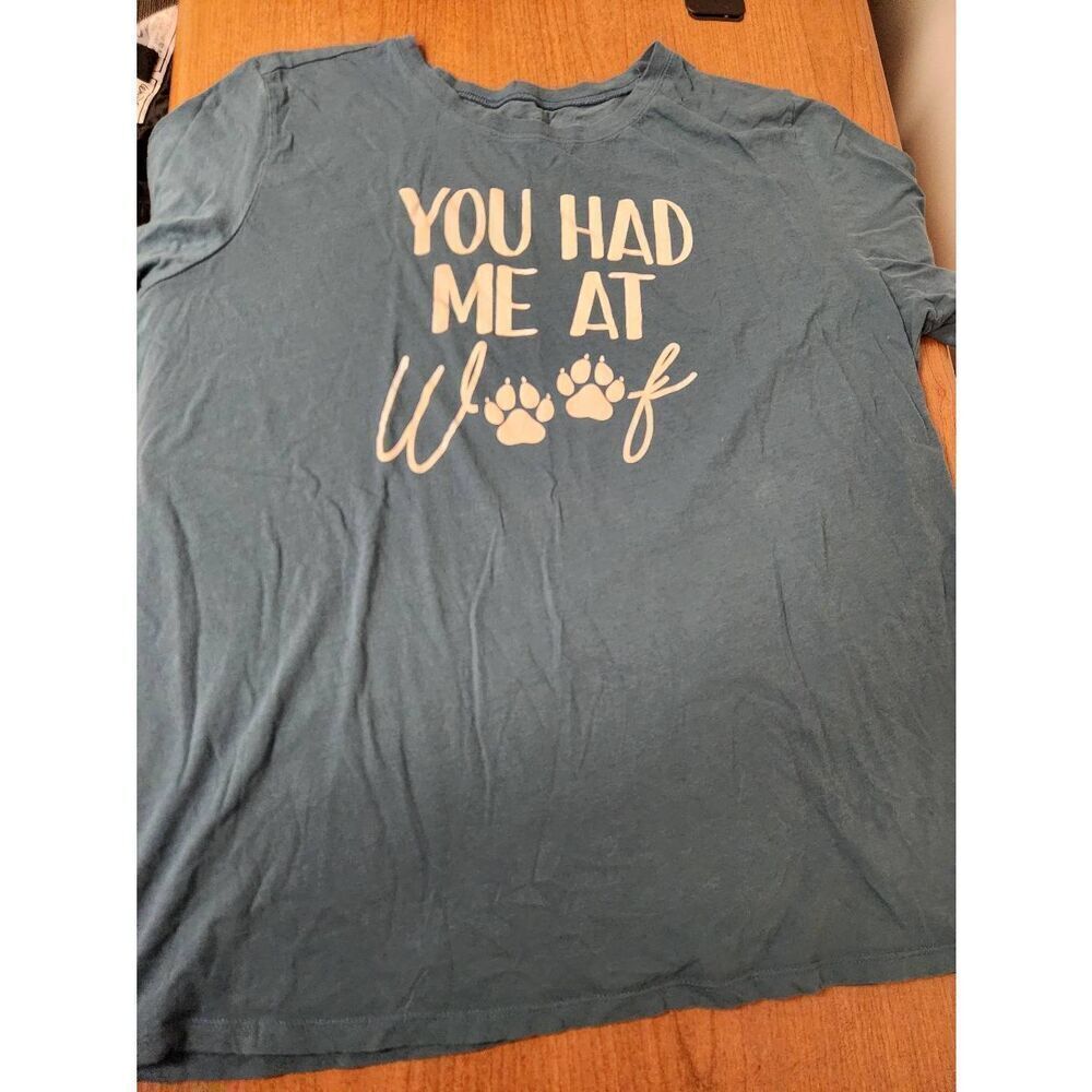 Torrid "You Had Me At Woof" Classic Fit Heritage Jersey Crew Tee. Size 2